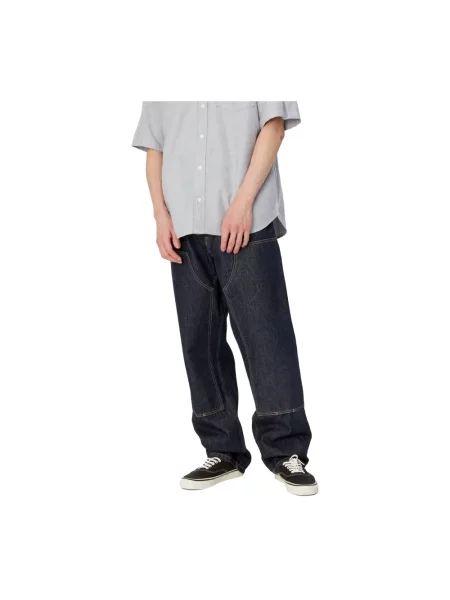 Jeansy Carhartt Wip niebieskie