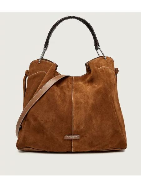 GIANNI CHIARINI Geantă shopper + borsetă Era | piele întoarsă