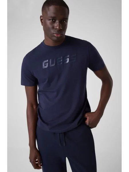 Guess Tricou Bleumarin