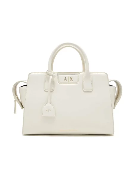 Armani Exchange Torebki Kobieta Biały ONE SIZE Skóra Amelie M beżowa