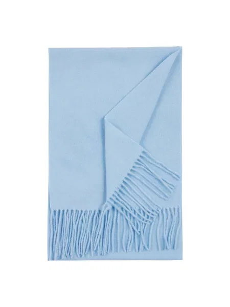 GOBI Cashmere Fular Unisex Cashmere Fringed Scarf deschis albastru