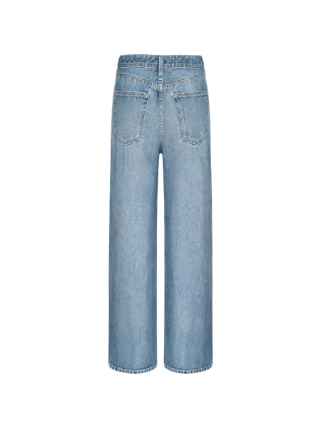 Pruhované široké džíny Rag & Bone modré