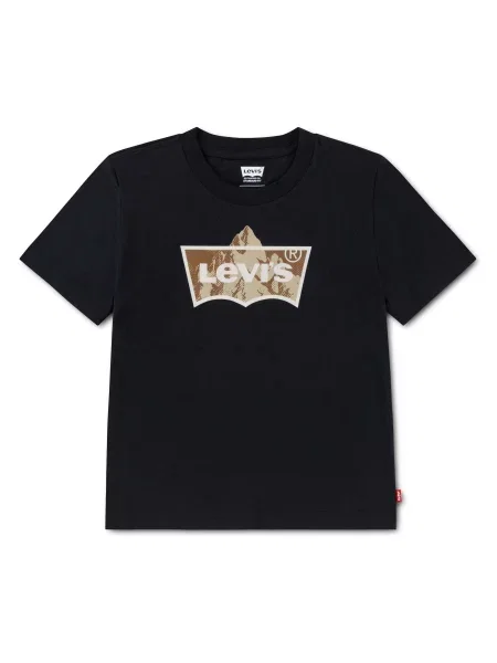 Levi's Kids Tricou ombră / maro cappuccino / negru alb