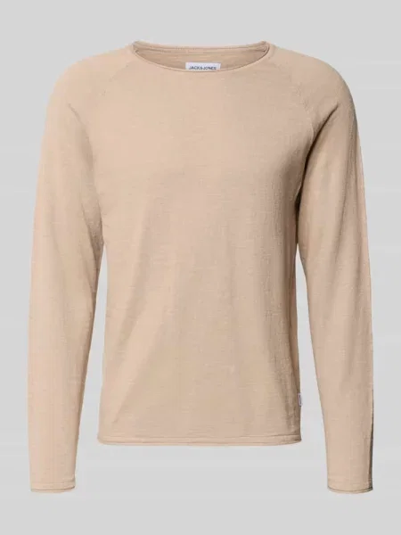 Bluzka z długim rękawem o kroju regular fit z naszywką z logo model ‘Breeze’ Jack & Jones
