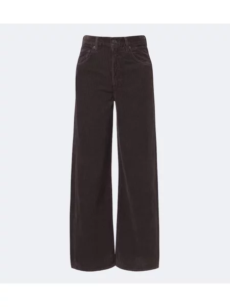 Pantaloni Agolde de catifea cord maro