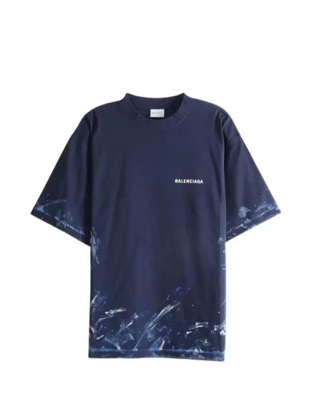 Tricou Balenciaga cu imagine albastru