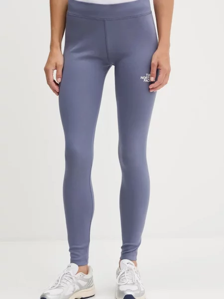 The North Face legginsy Simple Dome z nadrukiem fioletowy