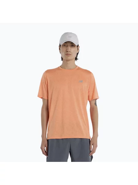 Tricou pentru bărbați New Balance Athletics Run tangerine heat