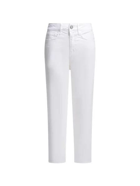 Blugi Shaft Jeans cu autograf alb