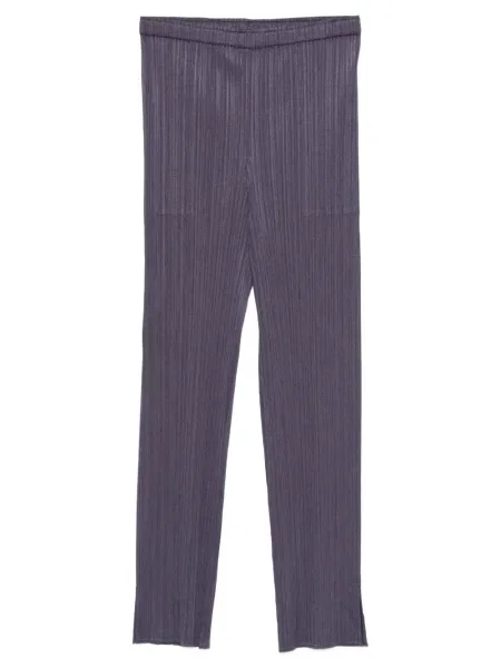 Pantaloni Pleats Please Issey Miyake plisate gri