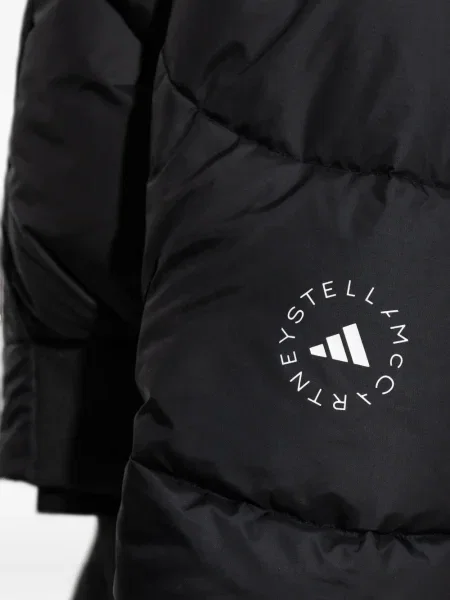 Geacă Adidas By Stella Mccartney cu glugă negru