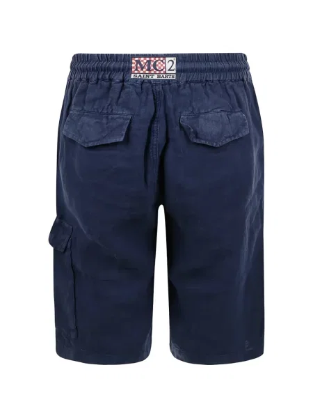 Pantaloni scurți cargo Mc2 Saint Barth albastru