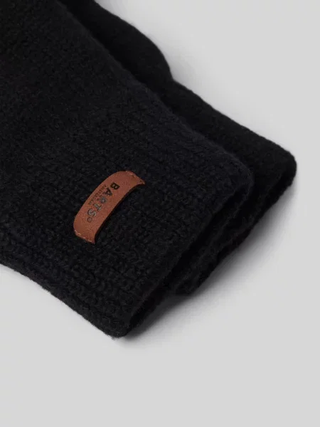 Rękawiczki z detalem z logo model ‘HAAKON’ Barts czarne