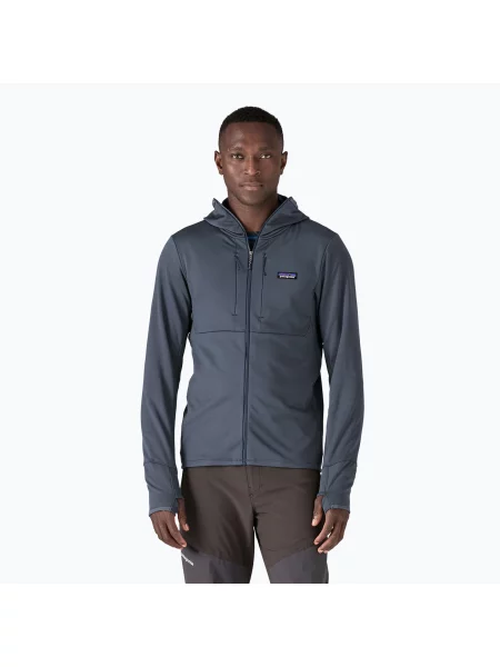 Trekingová mikina Patagonia R1 Thermal Full Hoody smolder blue modrá