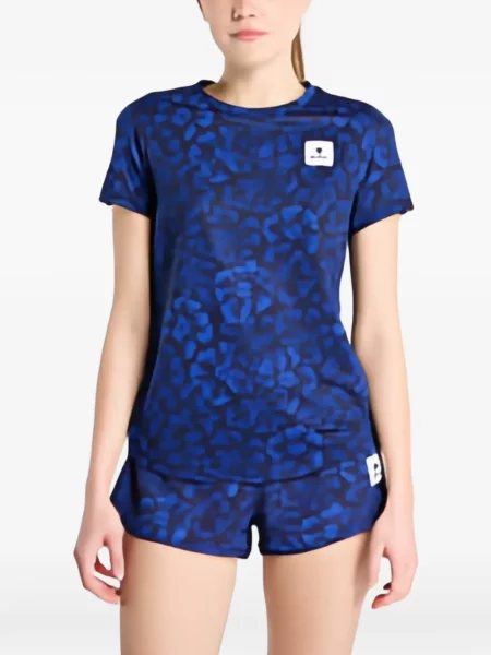 Tricou Saysky cu model floral cu imagine albastru