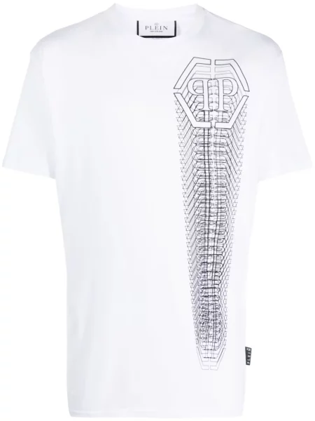 Tricou Philipp Plein alb