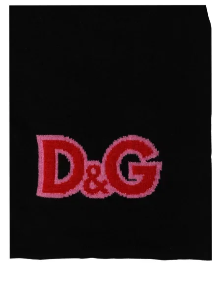 Κασκόλ Dolce & Gabbana μαύρο