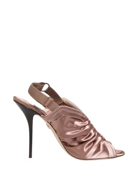 Sandale Dolce & Gabbana cu volane slingback roz