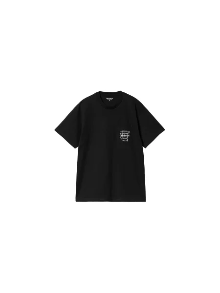 Carhartt WIP S/S Fragments Pocket T-Shirt Black Mężczyźni Koszulki Carhartt WIP Size: M czarny