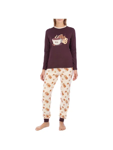 Pijamale Kisses&love bordo