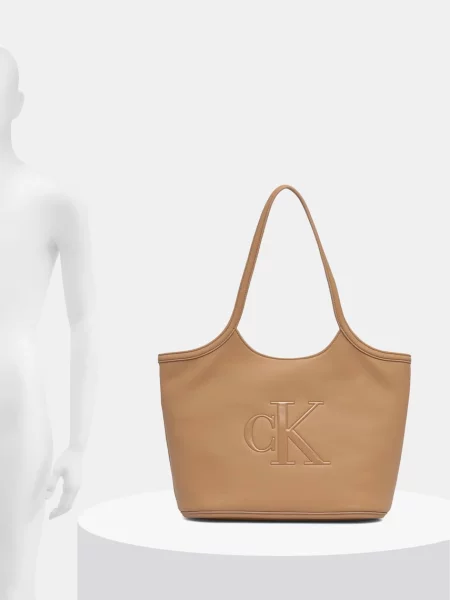 Calvin Klein Táska Bold Ck bézs