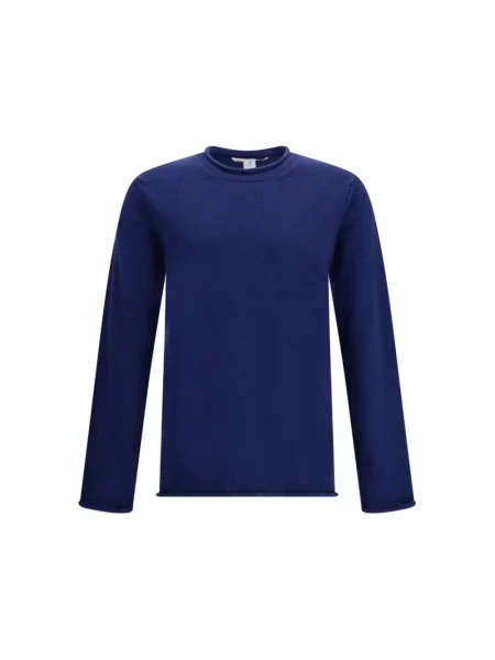 Sweter Comme Des Garcons wełniany niebieski