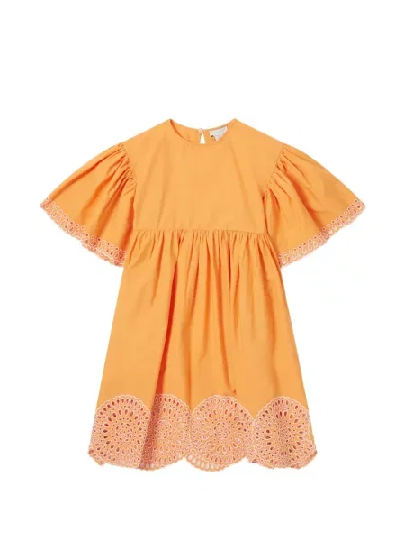 Sukienka dziecięca Stella Mccartney pomarańczowa