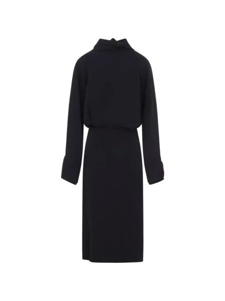 Rochie midi Carven de mătase negru
