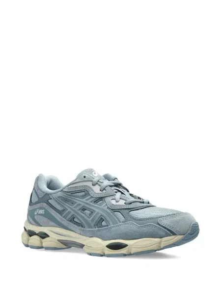 Sneakerși Asics din piele de căprioară albastru