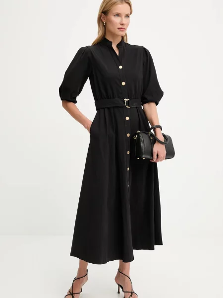 Haljina Answear.LAB maxi širi se prema dolje crna