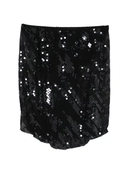 Fusta mini Rick Owens Lilies cu paiete negru