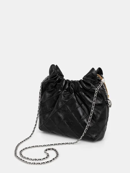 TORY BURCH De piele geantă pe umăr Fleming negru