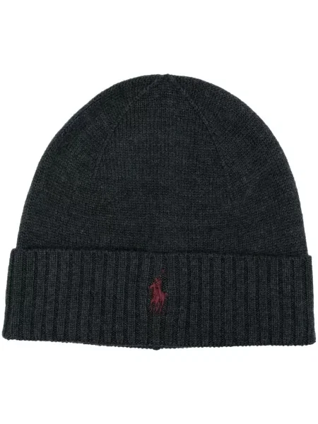 Zkrácené ponožky Polo Ralph Lauren s výšivkou šedé