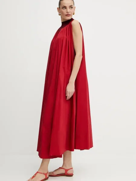 Liviana Conti rochie rosu midi oversize