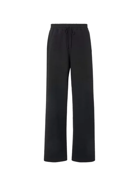 Pantaloni Fendi din cașmir negru