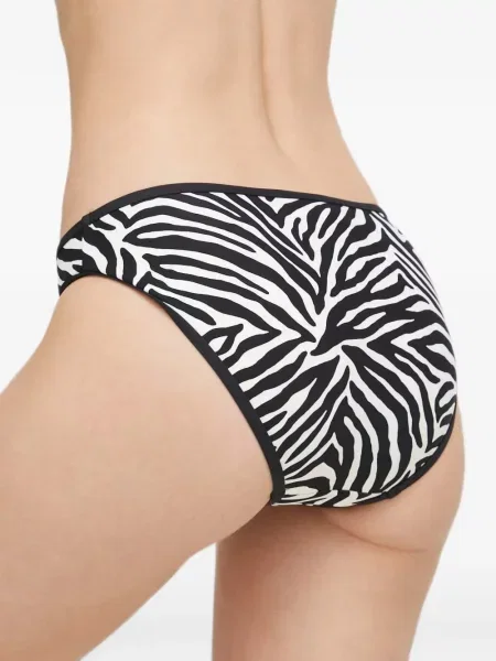 Bikini Kate Spade cu imagine cu model zebră alb