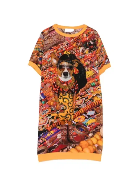 Rochie mini The Artistylist cu imagine portocaliu