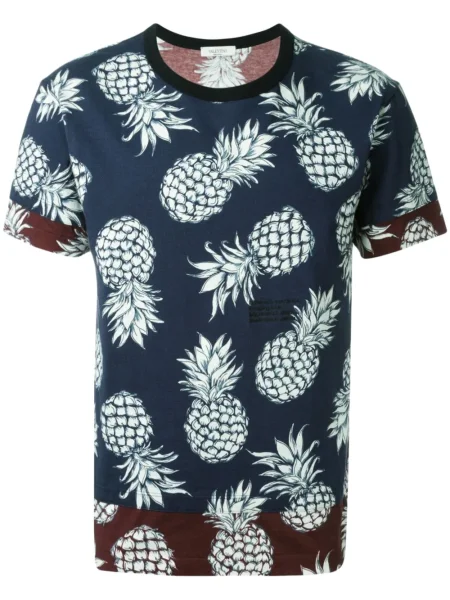 Tricou Valentino Garavani cu imagine albastru