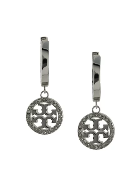 Kolczyki Tory Burch szare