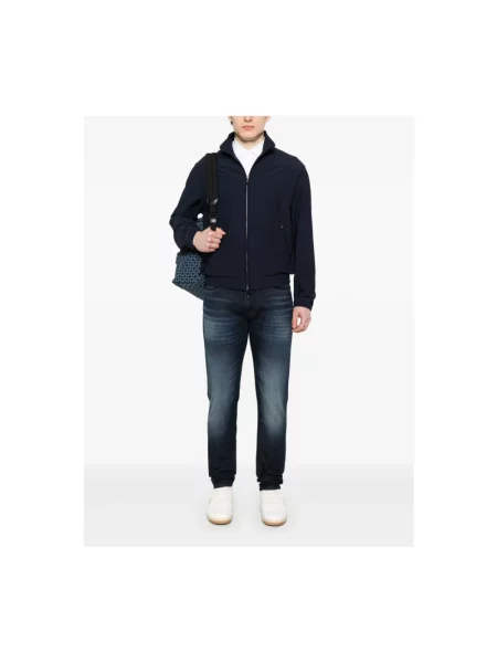 Jeansy Emporio Armani klasyczne z 5 kieszeniami niebieskie