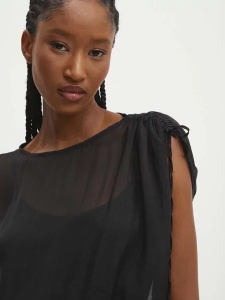 Блуза Answear Lab с изчистен дизайн черно