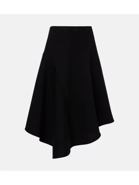 Fusta plisata Plan C plisată până la genunchi negru