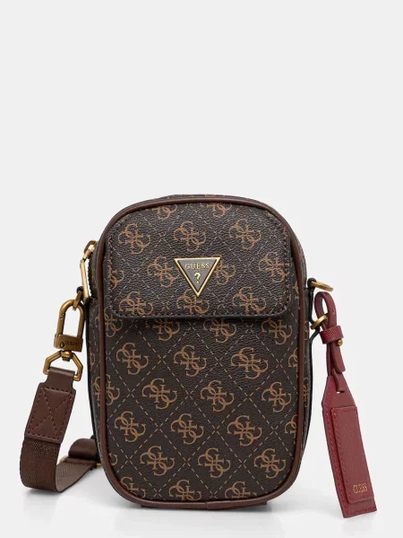 Torbica za okoli pasu Guess MILANO rjava