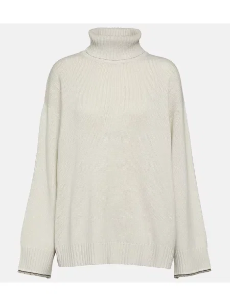 Heláncă Brunello Cucinelli de lână alb