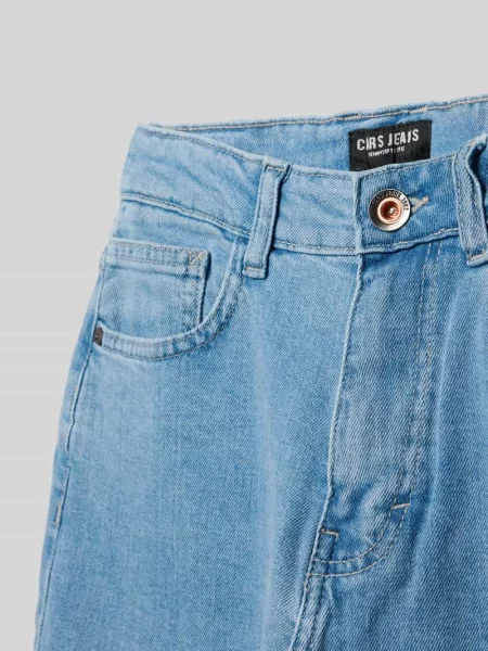 Jeansy o kroju straight fit z naszywką z logo model Gately' Cars Jeans