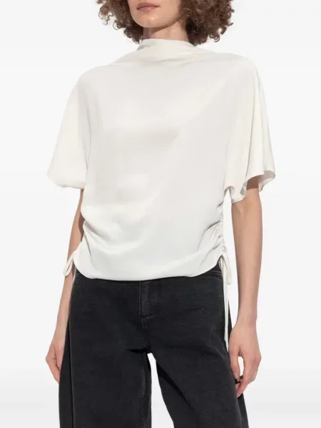 Șnur de strângere tricou Allsaints alb