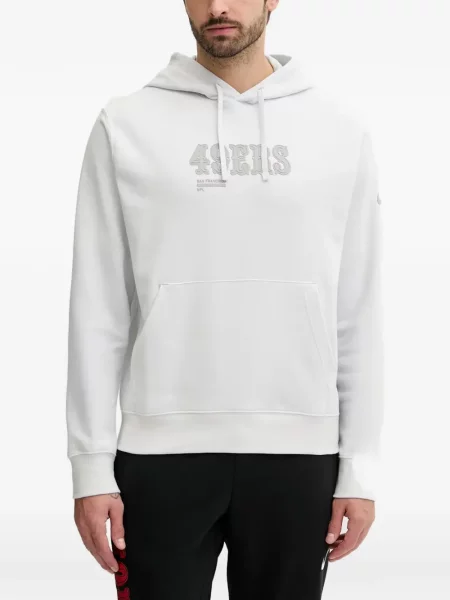 Slip de baie Nike cu cordon cu imagine tricotate albastru