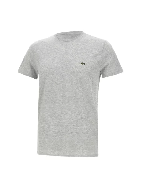 T-shirt LACOSTE Tee-Shirt Silver Chine 7 szara