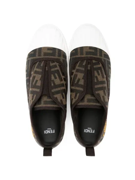 Sneakersy dziecięce Fendi brązowe