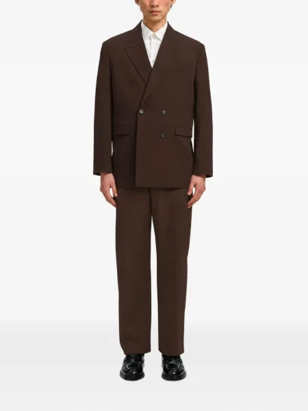 Pantaloni Selected maro